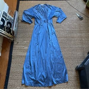 Vintage lily of France satin maxi dress